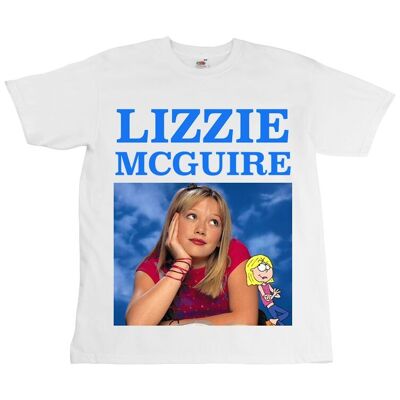 Camiseta Lizzie McGuire - Unisex - Impresión Digital - Blanco Gris o Negro