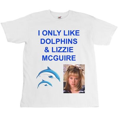 Mi piacciono solo i delfini e Lizzie McGuire - T-shirt - UNISEX - Tutte le taglie