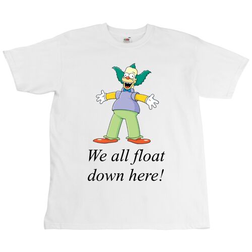 KRUSTY X IT TEE - UNISEX - ALL SIZES - DIGITAL PRINTING - WHITE GREY OR BLACK