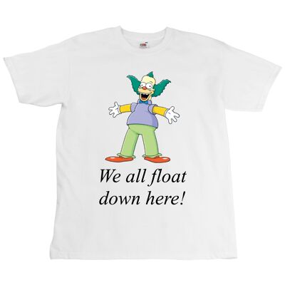 KRUSTY X IT TEE - UNISEX - ALL SIZES - DIGITAL PRINTING - WHITE GRAY OR BLACK