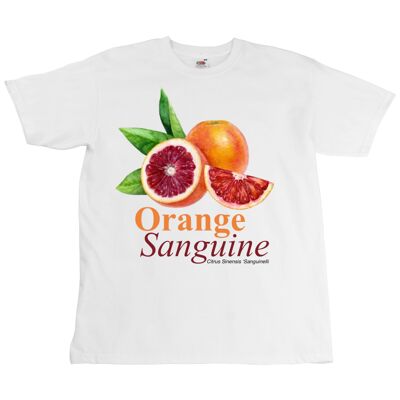 T-shirt arancione sanguigno - unisex - stampa digitale