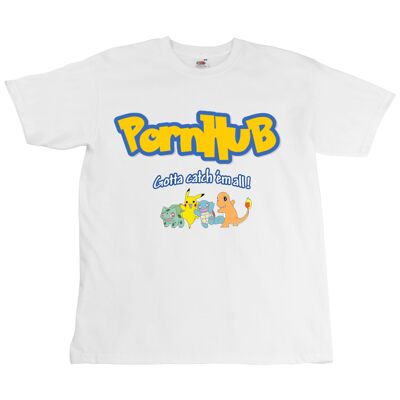 Camiseta Pornhub x Pokemon - Unisex - Impresión digital