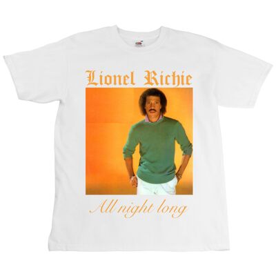 Lionel Richie, maglietta lunga tutta la notte - unisex - stampa digitale