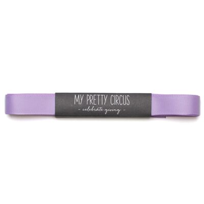 Cinta de regalo lila, cinta violeta claro fácil de atar, cinta de grosgrain de 16 mm x 5 m para envolver regalos