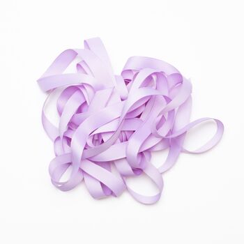Ruban cadeau lilas, ruban violet clair facile à nouer, ruban gros-grain 16 mm x 5 m pour emballer des cadeaux 3