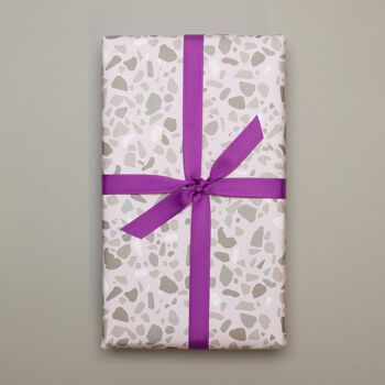Ruban cadeau violet, ruban violet facile à nouer, ruban gros-grain 16 mm x 5 m pour emballer des cadeaux 3