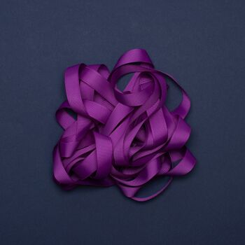 Ruban cadeau violet, ruban violet facile à nouer, ruban gros-grain 16 mm x 5 m pour emballer des cadeaux 6