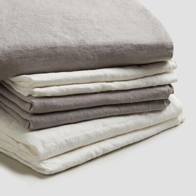 Dove Grey Bedtime Bundle - Super King (with Super King Pillowcases)