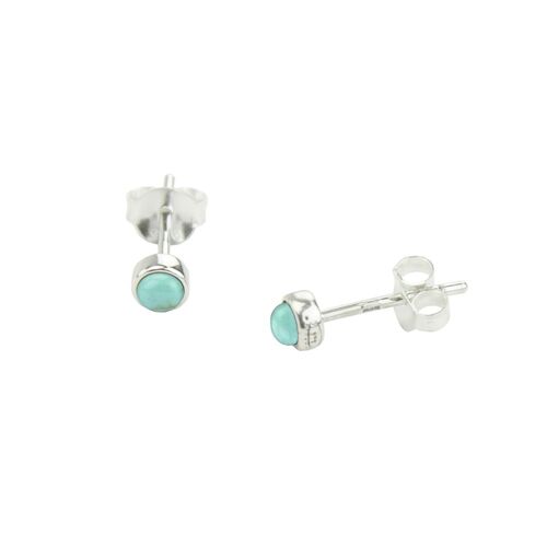 Blue Turquoise -Earstuds-9SY-0002