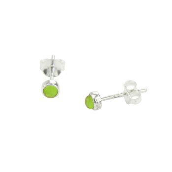 Vert turquoise-Boucles d'oreilles-9SY-0005 1