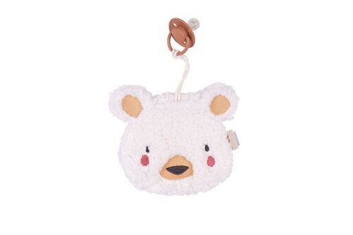 PACIFIER HOLDER/CUDDLY TOY TEDDY