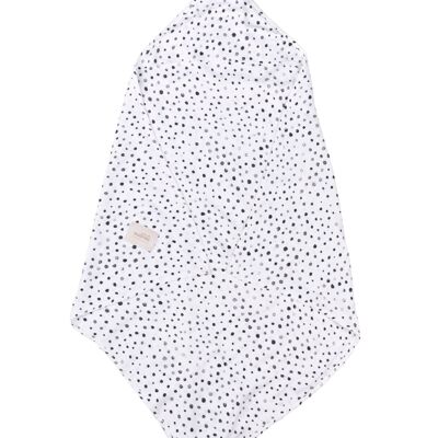 BAMBOO DOTS HOODED TOWEL