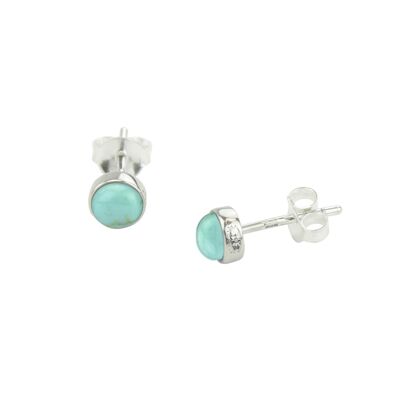 Blue Turquoise -Earstuds-9SY-0011