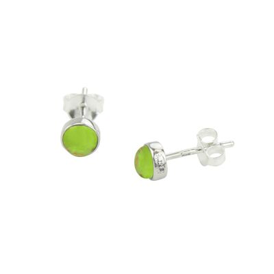 Vert turquoise-Boucles d'oreilles-9SY-0014