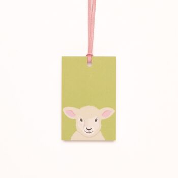 Étiquettes cadeaux de Pâques, 5 étiquettes cadeaux de Pâques agneau, étiquette cadeau pour emballer des cadeaux de Pâques ou comme étiquettes de Pâques pour la décoration de Pâques 2