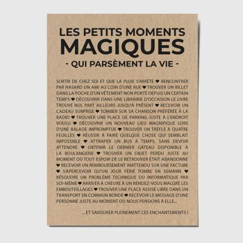 Carte postale "Les petits moments magiques qui parsèment la vie" 1