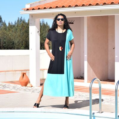 Kleid Eva / Langes lässiges Plus-Size-Kleid / Größen L bis 6XL