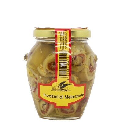 Involtini Calabresi  di melanzane sott'olio con acciughe  314ml