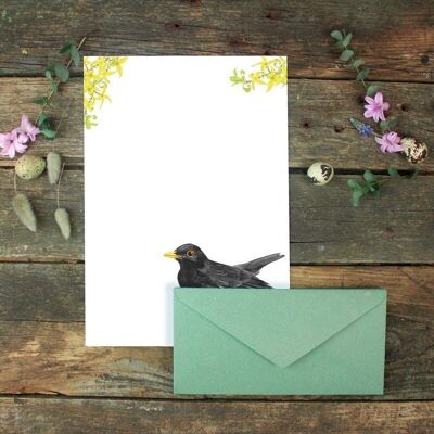 Blackbird stationery set