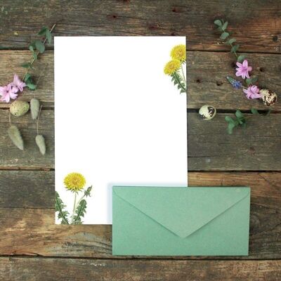 Dandelion stationery set