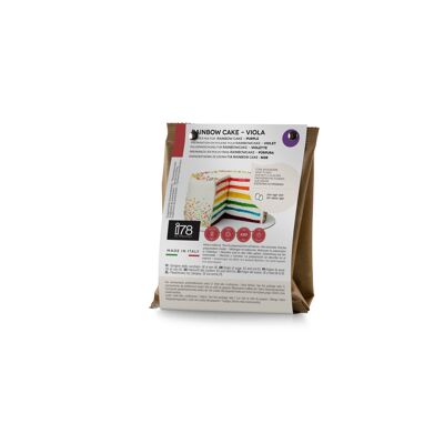 Preparato in Polvere per RAINBOW CAKE - MIRTILLO - 100 G