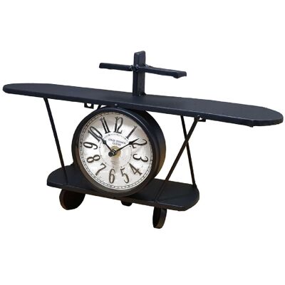 Metal Airplane Clock