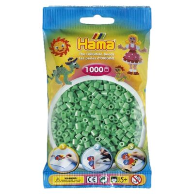 Bolsa de 1000 Perlas para Planchar Nº 11 Hama Verde Claro