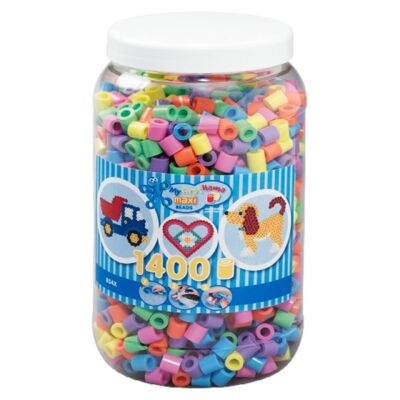 Jar of 1400 Maxi Mixed Color Hama Beads