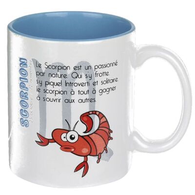 Tasse mit „Skorpion“-Schild, 35 cl