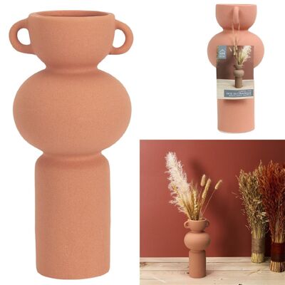 Terracotta Ceramic Vase 25.5cm