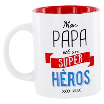Mug Ceramique "Papa Est Un Super Héros"