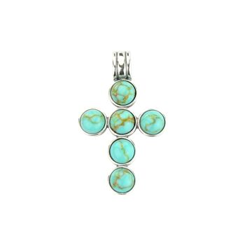 Bleu Turquoise -Pendentif-9SY-0041 1