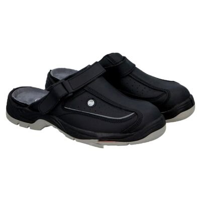 Black Safety Trucker Sandal Size 46