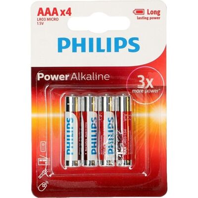 Battery Philips LR03-AAA batteries x4