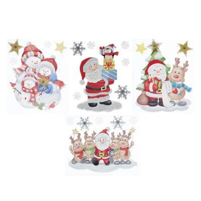Pegatinas Navideñas Para Ventanas 28x34Cm