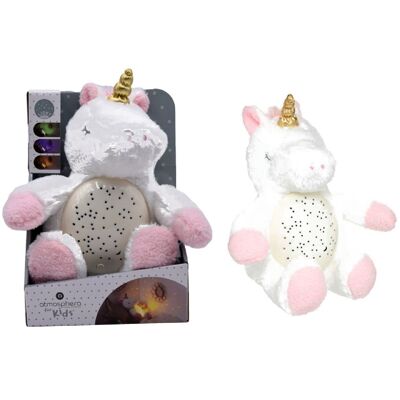 Unicorn Night Light Plush 23Cm