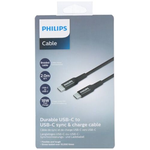 Câble De Charge USB-C / USB-C Philips 2m