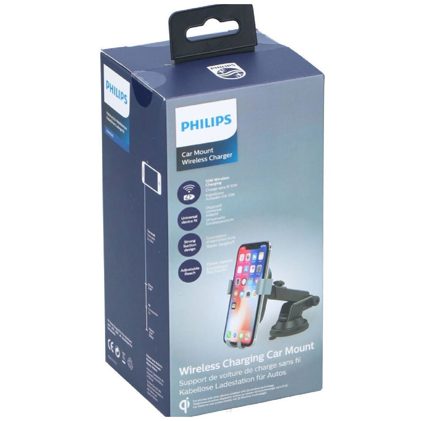Support Voiture Charge Sans Fil Philips