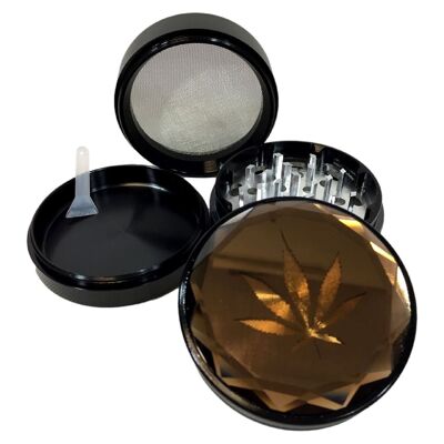 Metal Cannabis Leaf Grinder 6Cm