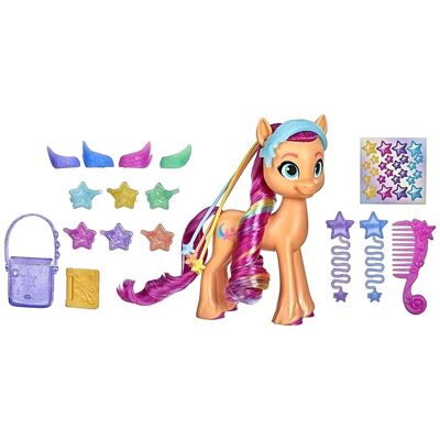 Figurine My Little Pony Crinière Arc-en-Ciel Sunny