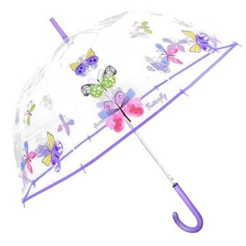 Parapluie Cloche Femme Automatique Papillons 3