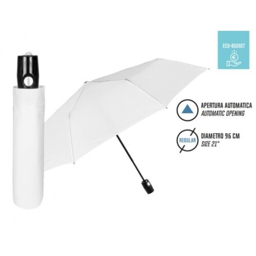 Parapluie Mini 21Cm Automatique Blanc