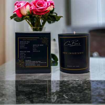 Bougie de luxe - Rose envoûtante 300 ml