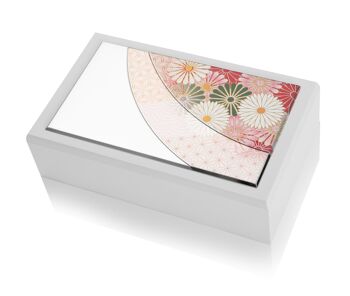 Boîte à bijoux 20x12x6 cm Argent Ligne "Zen" 1
