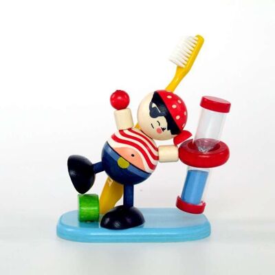 Toothbrush clock pirate