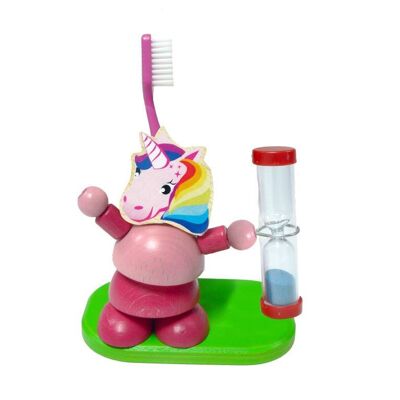 Toothbrush clock unicorn