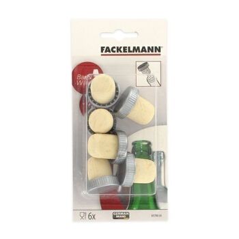 Lot de 6 bouchons de liège Fackelmann Bar Concept 5