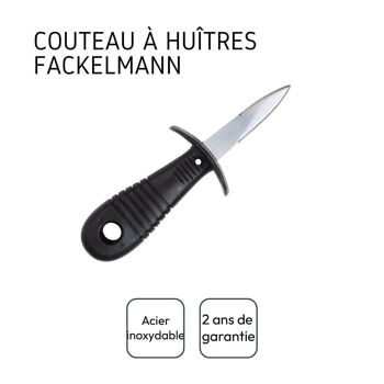 Couteau à huîtres inox Fackelmann 4