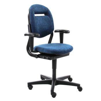 Chaise de bureau reconditionnée Ahrend 220 Denim Jeans ergonomique 1