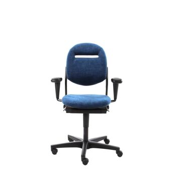 Chaise de bureau reconditionnée Ahrend 220 Denim Jeans ergonomique 4